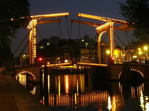 Amsterdam, Walter Suskind Brug - Nieuwe Herengracht Amstel Bridge, Amsterdam