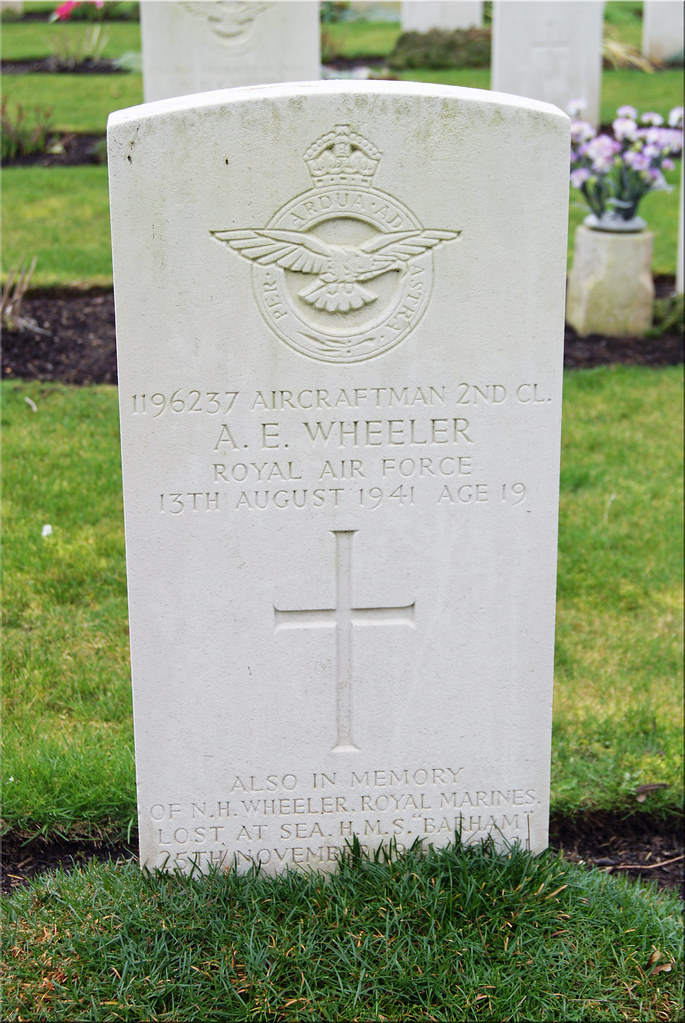 A.E. Wheeler, War Grave, 1941, Bassingbourn, RAF