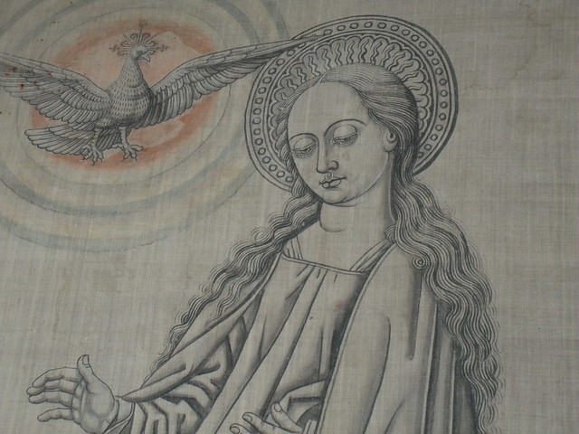 Wall hanging depicting the Annunciation