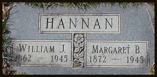 HANNAN, William and KANE, Margaret: Gravestone