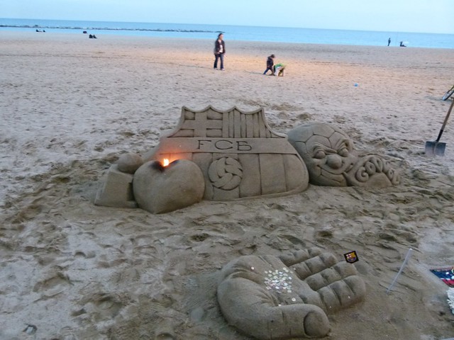 Sand sculpture - FC Barcelona 2