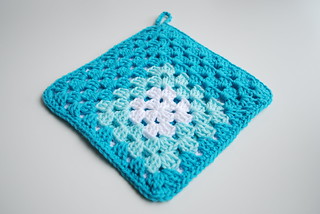 crocheted potholder - front | by craftydill