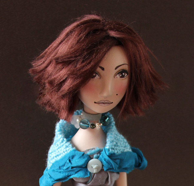 Turquoise Art Doll