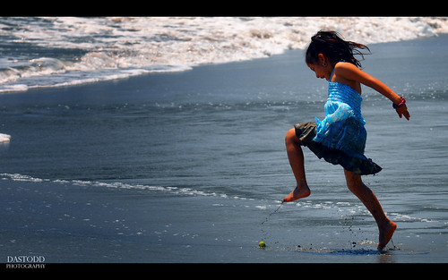 ocean travel summer vacation beach water girl sand costarica waves play manuelantonio