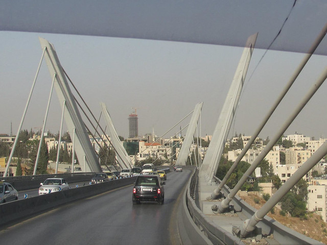 Cable-stayed bridge over Wadi Abdoun, Amman (2)