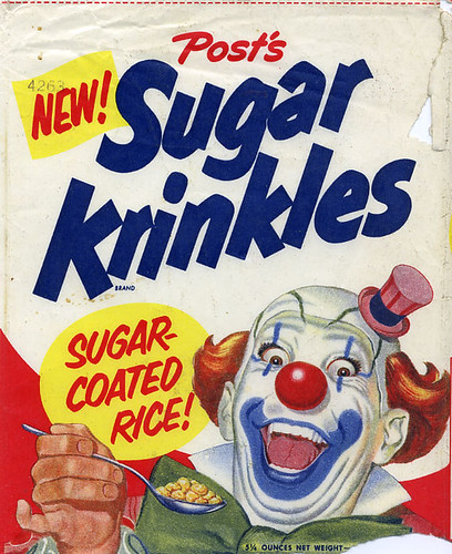 Sugar Krinkles cereal box