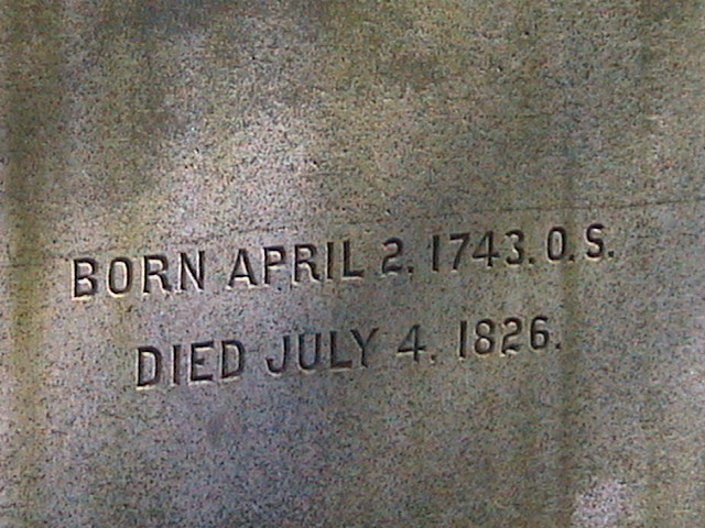 Thomas Jefferson memorial detail