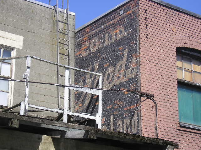 Seeds and Feed Advertisement on the Back of 250 Terminal Ave.