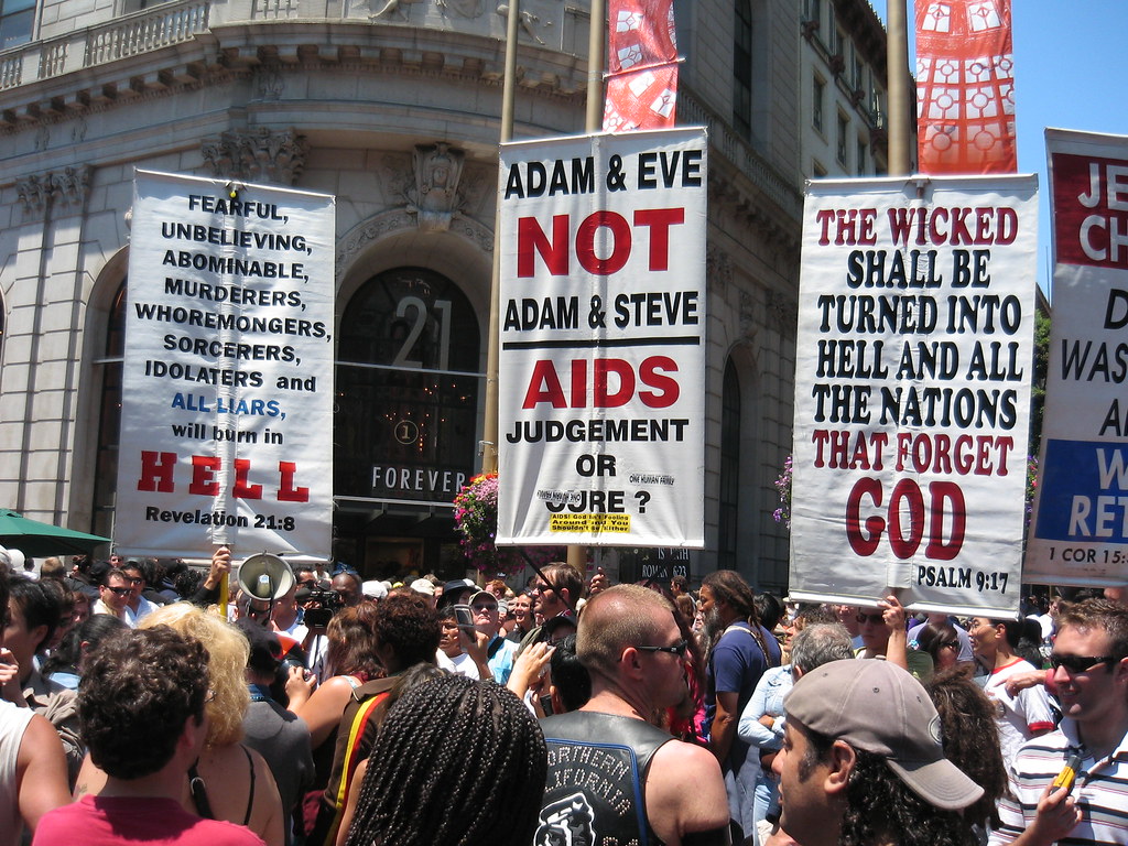 Anti-Gay Protestors Getting Shouted Out