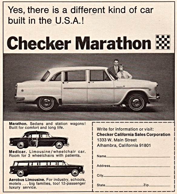 1970 Checker Marathon Ad