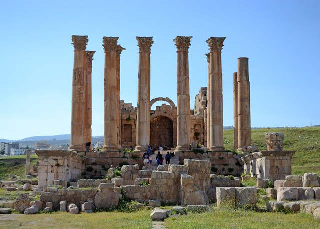 JERASH, JORDAN - temple of Aphrodite/ ДЖЕРАШ, ИОРДАНИЯ - храм Афродиты