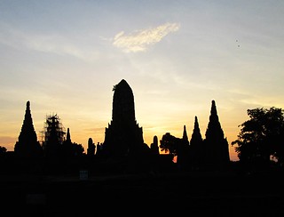 Ayutthaya, Thailand - Wat Chaiwatthanaram at Sunset