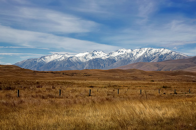 Mt. Potts range, New Zealand.