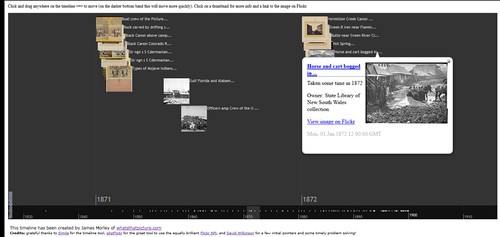 Screengrab: Flickr Commons interactive timeline by whatsthatpicture