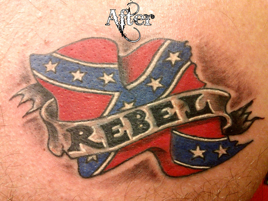 Reworked Rebel Flag Tattoo.