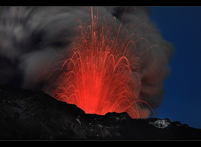 Lava Explosion - Eyjafjallajökull Eruption
