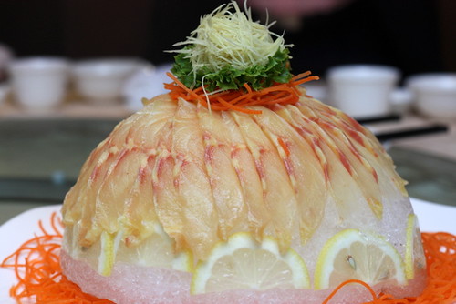 sturgeon fish sashimi | beautifully presented on a bed of ic… | Flickr