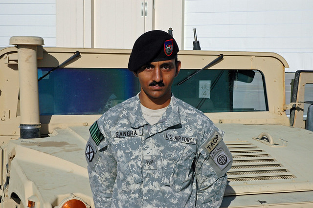 Air Force TACP in Army ACU uniform