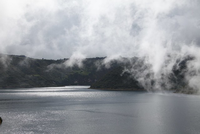The lake in the crater of Cotacachi