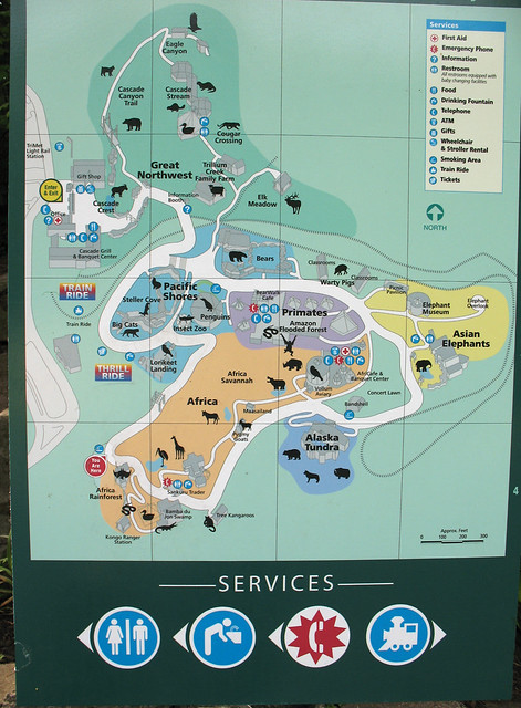 Oregon Zoo map