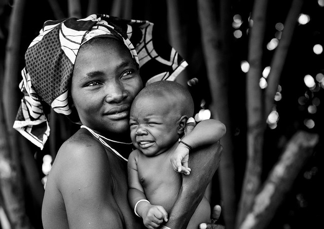 Mucubal Woman With Her Baby, Angola