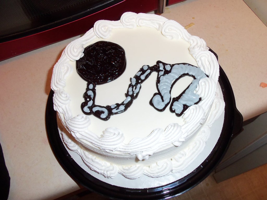 Our Wedding Cake | Ice cream cake from DQ with a ball and ch… | Flickr