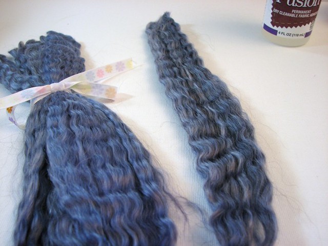 Step 2 - process the mohair