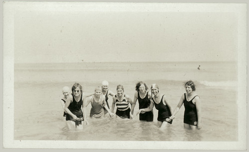 Eight in the surf | On reverse: Mary Schad Mary Freeland Aug… | Flickr