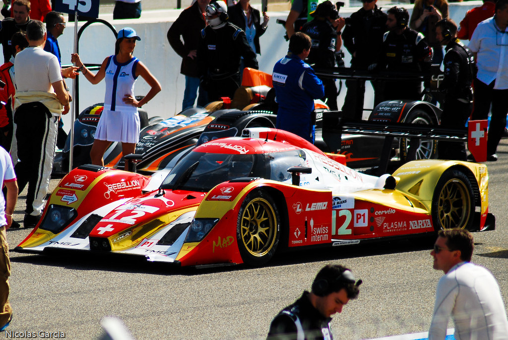 Rebellion Racing on the grid.