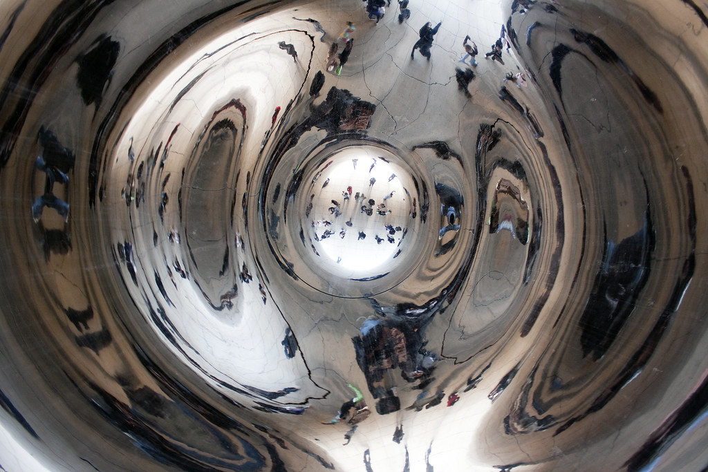 Inside of the Cloud Gate