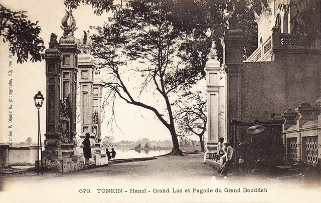 TONKIN - HANOI - Grand Lac et Pagode du Grand Bouddah