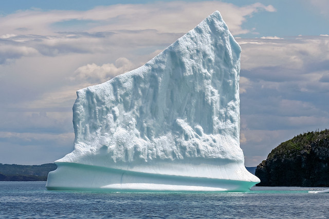 Harp Shaped Iceberg Near Triton Island, Green Bay