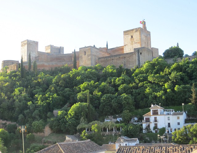 View of The Alhambra from our home - Granada, Spain
