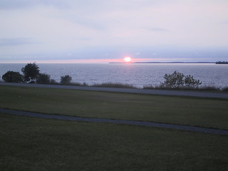 Sunset from Sackets Harbor Battlefield