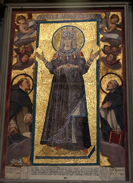 Florenz, Piazza San Marco, Chiesa di San Marco, Madonna, byzantinisches Mosaik aus Alt-Sankt-Peter in Rom (Byzantine mosaic from Old St. Peter's Basilica at Rome)