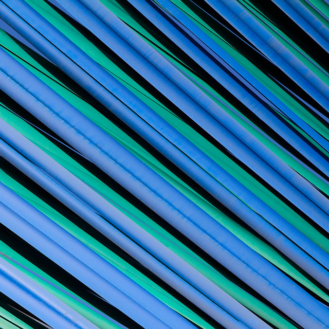 Barcelona abstract (blue and green), par Franck Vervial