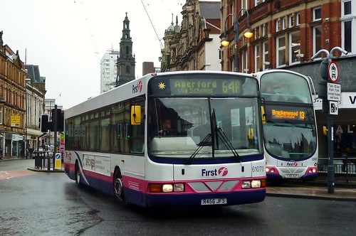 R456JFS First Leeds Scania L113CRL 61070 | by Sharksmith