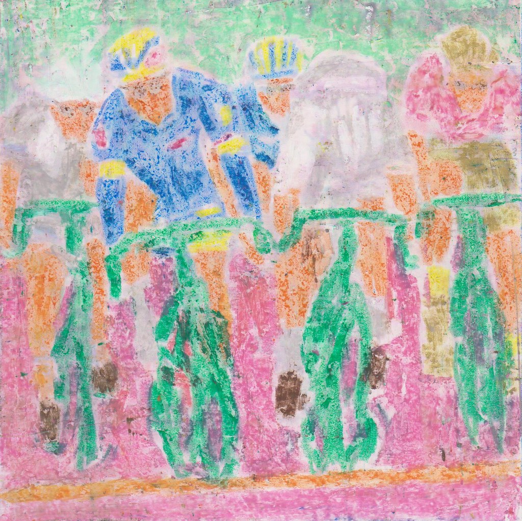 Giro d'Italia (2014) etappe 7  Nacer Bouhanni (FDJ.fr), Giacomo Nizzolo (Trek Factory), Michael Matthews (Orica GreenEDGE), Roberto Ferrari (Lampre - Merida), Luka Mezgec (Giant -