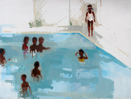 Jennie Ottinger "Orphans at Play (in pool)"