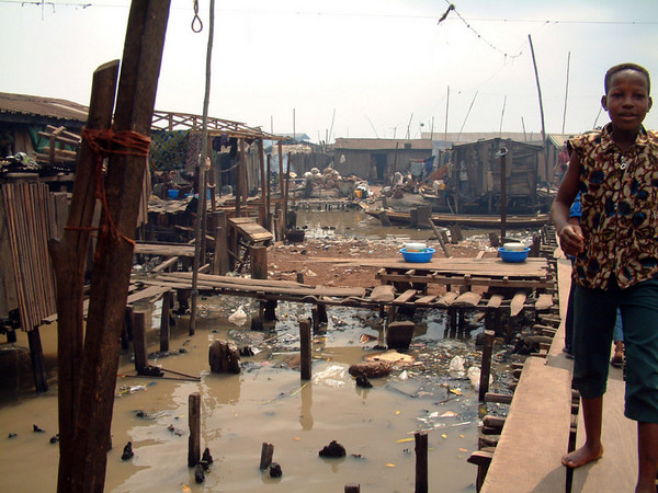 Child - Makoko large slum area