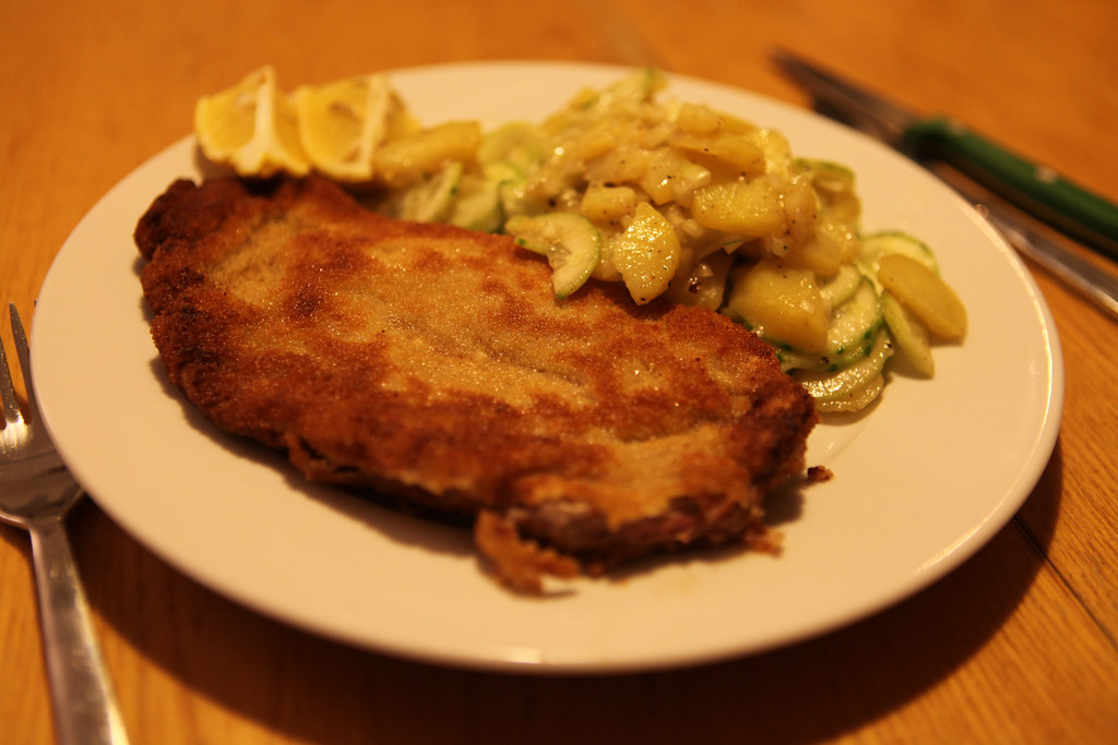 wiener schnitzel with kartoffel-gurken salat | (30-12-2010) … | Flickr