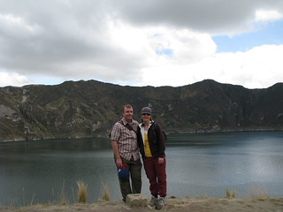 Meg and Dave at the Bottom of the Crater, Quilotoa | by mk_myles