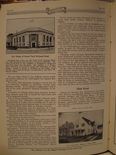 1927 Queens Chamber of Commerce Book,  Story of Queens Borough Development Page 8 | by Rego-Forest Preservation Council