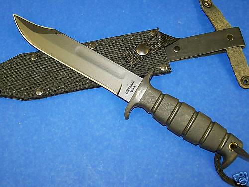 Ontario SP1 marine combat fixed blade knife.