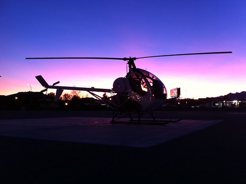Schweizer Sunset by CYLON51, The little lady getting ready for bed....las vegas airport north helicopter schweizer 300c