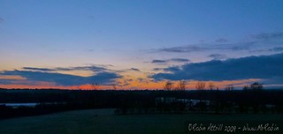 December Sunset over Knaresborough