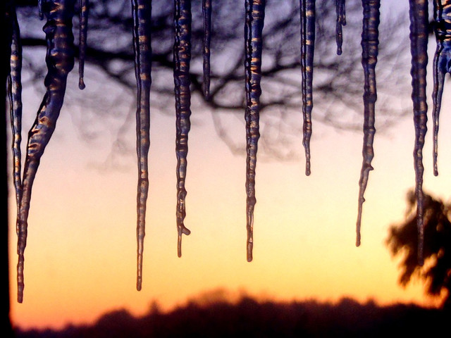 Icicles on Christmas Day