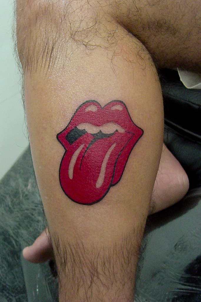 music, tattoo, mouth, logo, symbol, leg, musica, tatoo, boca, música, rolli...