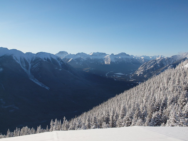 View from the top of Sulphur Mountain