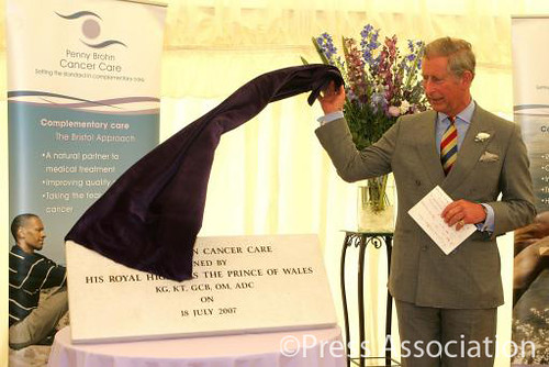 The Prince of Wales opens the Penny Brohn Cancer Care unit